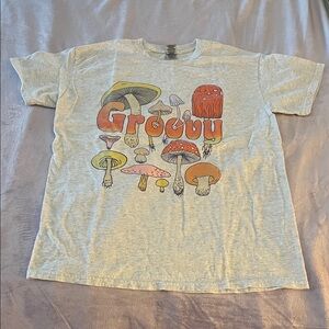 Groovy Mushroom-Graphic Tee-Medium